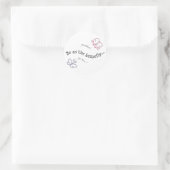 Wees als de vlinder Sticker (Tas)