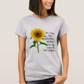 Wees als de Zonnebloem T-Hemel T-shirt (Voorkant)