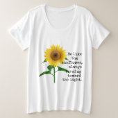 Wees als de Zonnebloempjes T-Shirt (Design voorkant)