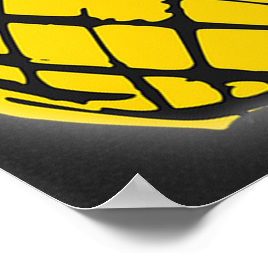 Wees als een ananas afdrukbaar poster (Hoek)