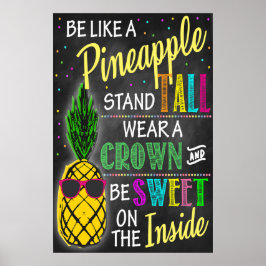 Wees als een ananas afdrukbaar poster