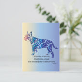 Wees als een orkaan en een tijger briefkaart (Staand voorkant)