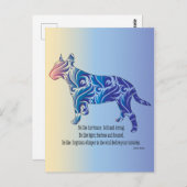 Wees als een orkaan en een tijger briefkaart (Voorkant / Achterkant)