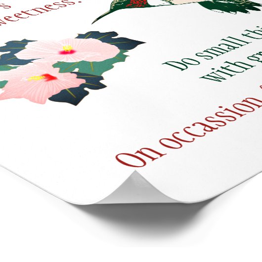 Wees als een Poster van een vogel (Hoek)