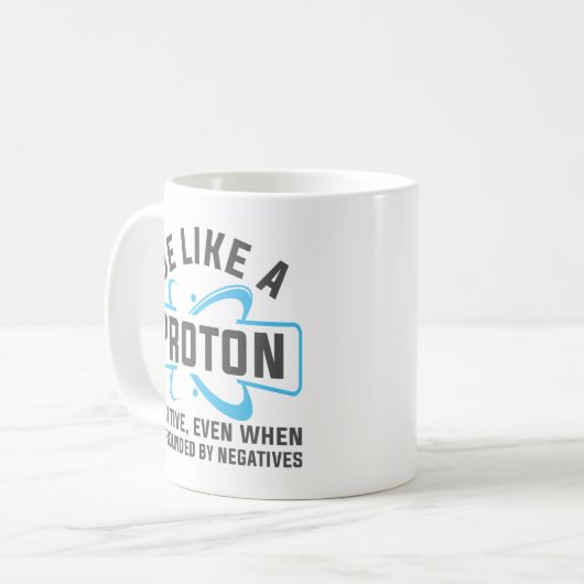 Wees als een proton koffiemok (Voorkant links)