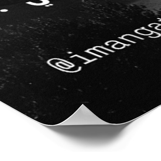 Wees als een ster in de onzichtbare wereld poster (Hoek)