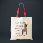Wees als het Llama Tas<br><div class="desc">Dit schattige tas geeft een geweldig levensadvies van de lama.</div>