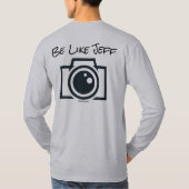 Wees als Jeff Longsleeve T-Shirt (Achterkant)
