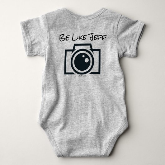 Wees als Jeff T-shirt, Vrouwen Romper (Achterkant)