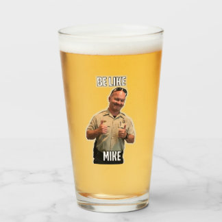 Wees als Mike Pint Glass Glas