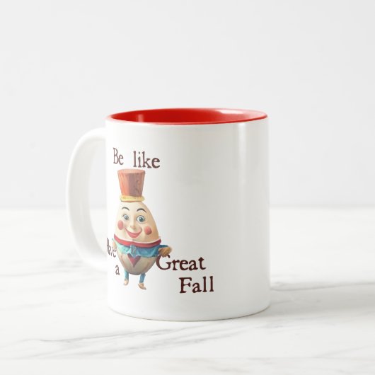 Wees als nederig tweekleurige koffiemok (Voorkant links)