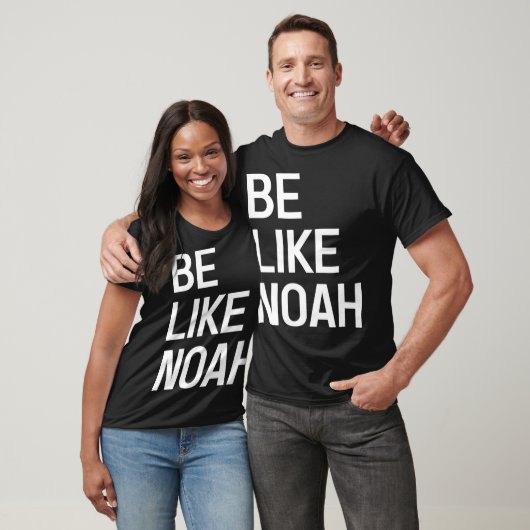Wees als Noah Hebrew religie Faith Noahide T-shirt (Unisex)