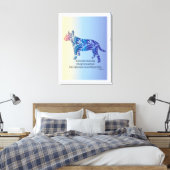 Wees als orkaan en tijger BULL TERRIER kunst Canvas Afdruk (Insitu (Slaapkamer))