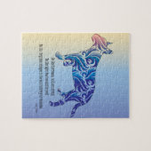 Wees als orkaan en tijger BULL TERRIER kunst Legpuzzel (Horizontaal)