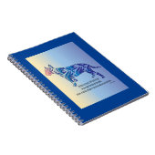 Wees als orkaan en tijger BULL TERRIER kunst Notitieboek (Rechterzijde)