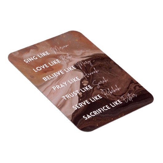 Wees als vrouwen in de bijbel magneet (Rechterzijde)