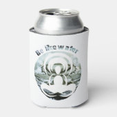 Wees als water dagelijks zen blikjeskoeler (Blikje Voorkant)