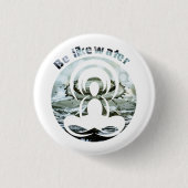 Wees als water dagelijks zen ronde button 3,2 cm (Voorkant)