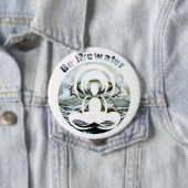 Wees als water dagelijks zen ronde button 4,0 cm (In situ)