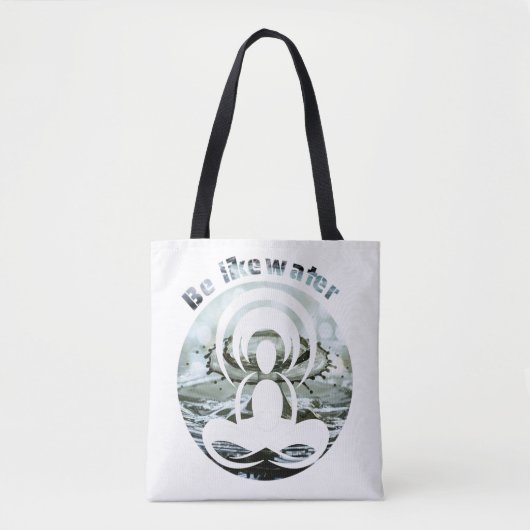 Wees als water dagelijks zen tote bag (Voorkant)