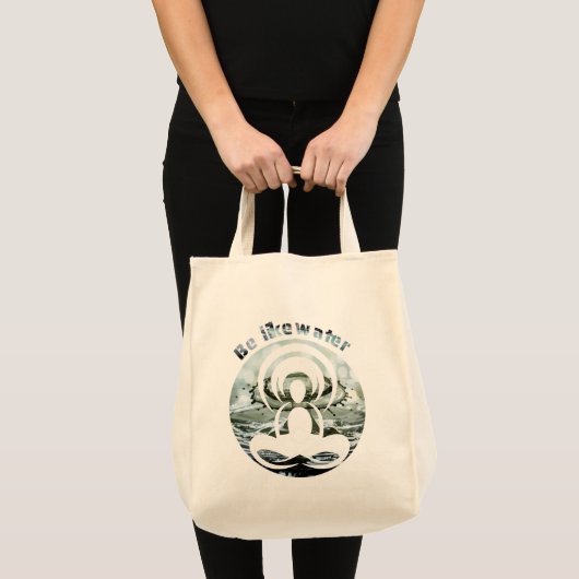 Wees als water dagelijks zen tote bag (Voorkant (product))