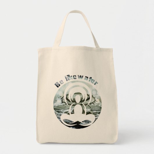 Wees als water dagelijks zen tote bag (Voorkant)