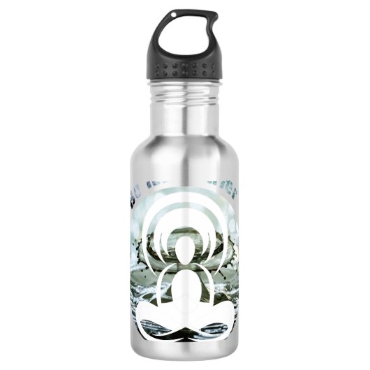 Wees als water dagelijks zen waterfles (Voorkant)