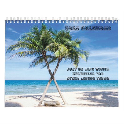 Wees als waterstrandliefhebbers 2025 kalender (Hoes)
