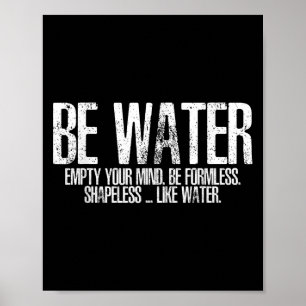 Wees als watertrekkerij Taoïsme Kung Fu Wu Wei N Poster