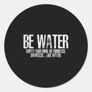 Wees als watertrekkerij Taoïsme Kung Fu Wu Wei N Ronde Sticker