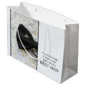 Wees alsjeblieft de beste man - uitnodiging large cadeautasje (Achterkant Gekanteld)
