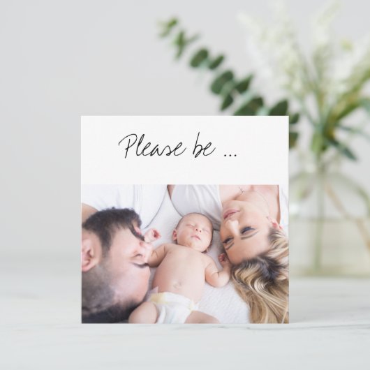 Wees alsjeblieft de Godparent Family-fotokaart van Kaart (Staand voorkant)