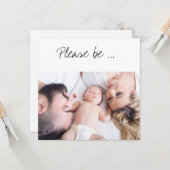 Wees alsjeblieft de Godparent Family-fotokaart van Kaart (Voorkant / Achterkant in situ)