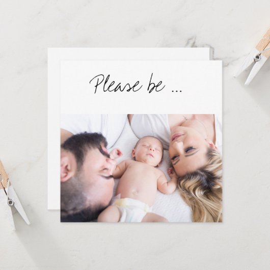 Wees alsjeblieft de Godparent Family-fotokaart van Kaart (Voorkant / Achterkant in situ)