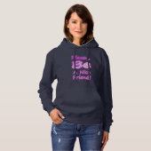 "Wees alsjeblieft een leuke vriend!" Cute Design. Hoodie (Voorkant volledig)