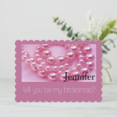 Wees alsjeblieft mijn Bridesmaid? Kaart (Staand voorkant)
