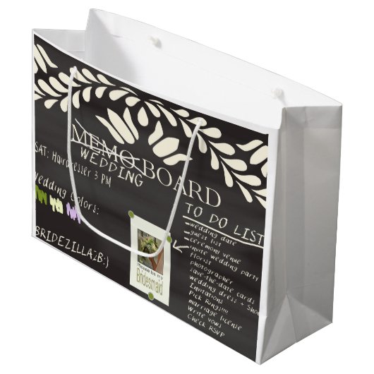 Wees alsjeblieft mijn Bridesmaid? Large Cadeautasje (Voorkant Gekanteld)