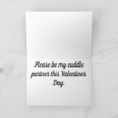 Wees alsjeblieft mijn knuffelpartner deze Valentij Aankondiging (Binnen)