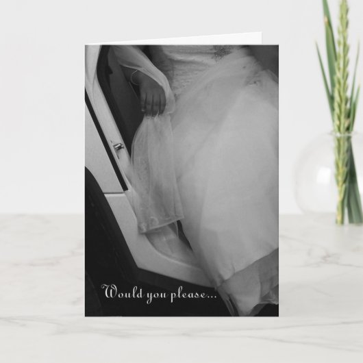 Wees alsjeblieft mijn uitnodiging voor het huwelij (Voorkant)