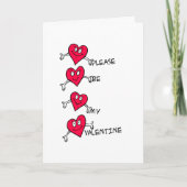 Wees alsjeblieft mijn Valentijn Feestdagen Kaart (Voorkant)