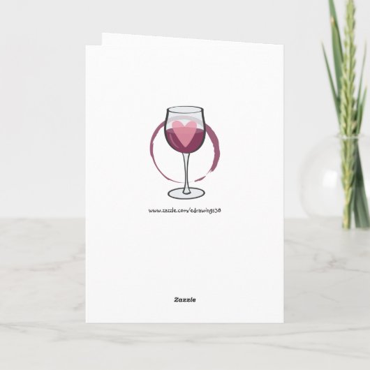 Wees alsjeblieft mijn wijnglas Funny text Cute car Kaart (Achterkant)