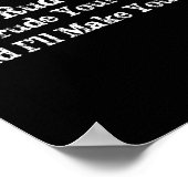 Wees alsjeblieft niet onbeleefd tegen mij, want mi poster (Hoek)