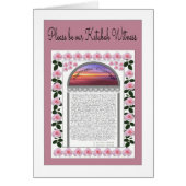 Wees alsjeblieft onze Ketubah-Witness-kaart (Voorkant)