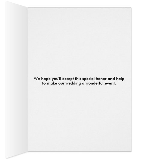 Wees alsjeblieft onze Ketubah-Witness-kaart (Binnen (Rechts))