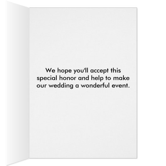 Wees alsjeblieft onze Ketubah-Witness-kaart (Binnen (Rechts))