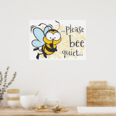 Wees alsjeblieft stil bij poster (Keuken)