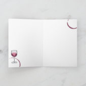 Wees alsjeblieft van mij Wijn glas Grappige tekst  Kaart (Binnen)