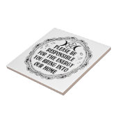 Wees alsjeblieft verantwoordelijk tegeltje (Zijkant)