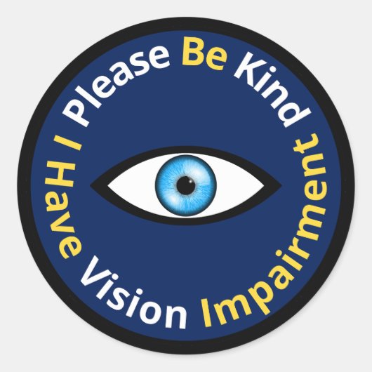Wees alsjeblieft vriendelijk, ik heb een visuele b ronde sticker (Voorkant)