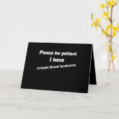 Wees alstublieft patiënt als ik een irriteerbaar d kaart (Gele Bloem)